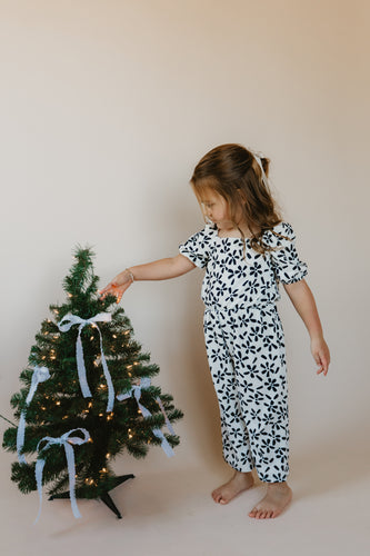 Floral Puff Sleeve Jumpsuit