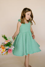 Load image into Gallery viewer, Green Tie Dress
